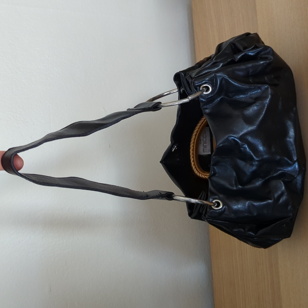 Small black shoulder bag